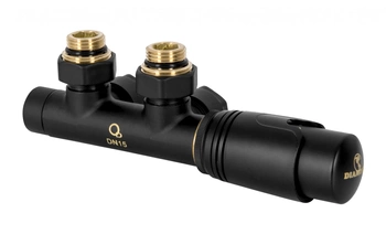 Diamantový kombinovaný úhlový termostatický set, černý ART.431.ZEST.ZESP.CZ