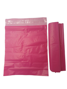 Kurýrní foliové sáčky 24x32cm růžové, 50 kusů