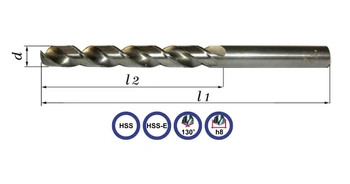 Baildon spirálový vrták NWMc 3,1 mm na měď a hliník 00602210003100