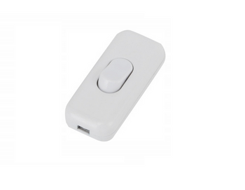 Bílý kolébkový vypínač