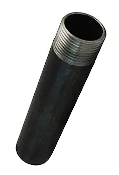 Bevo závitový konektor černý se švem 1 1/4"