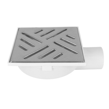 DES kanalizační rošt fi 50 15x15 boční kovový bílý 01.016.007