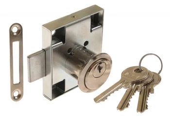 Lobový cylindrický nábytkový zámek ZMB-1 nikl ZW-LE-000