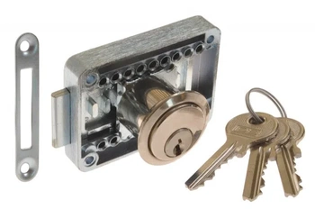 Lobový cylindrický nábytkový zámek ZMB-3 nikl ZW-LE-003