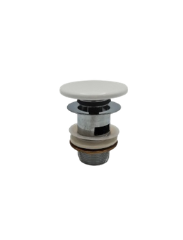 Keramická zátka umyvadla s přepadem, bílá 990223