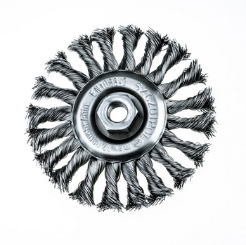 Szczotpol kotoučový kartáč 125mm s maticí M14, opletený, ocelový drát G08TM.45