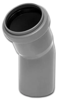 Koleno odpadní 30 stupňů 110mm šedé