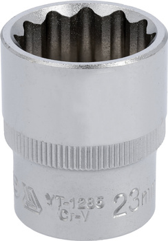 Zásuvka Yato 23mm 1/2" 12-ti bodový CV krátký YT-1285
