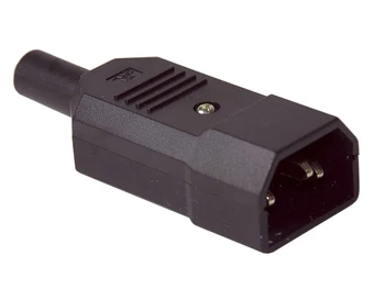 Zástrčka IEC samec pro 3pinový kabel pro ventilátory kotle