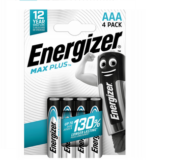 Energizer alkalická baterie Max Plus LR3 AAA 4 kusy