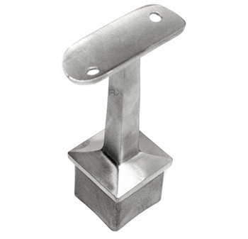 Podpěra zábradlí 40x40mm pro trubku 42,4mm, pevná AISI 304, leštěná