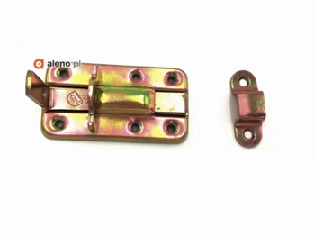 Dveřní západka, zlatě pozinkovaná, 80 mm