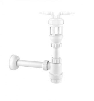 Sifon McAlpine 1 1/2" x 32 mm + přípojka oplachu HC2-NÁHÝVKA