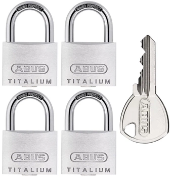 Abus visací zámek Titanium 727TI/40 40mm 4 kusy KD-AB-024