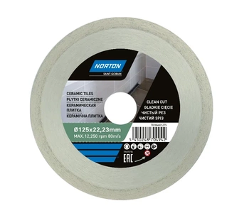 Norton diamantový kotouč Cee Ceramic Tiles 125x22,23mm 70184601275