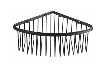 Stella rohový koš, matná černá 16.022-B