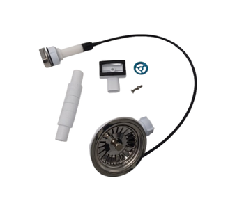 Tycner dřezová výpusť fi 90 mm s ovládací automatickou zátkou 2658