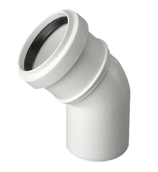 Koleno odpadní 30 stupňů 32mm bílé