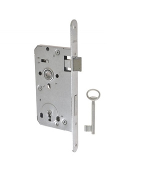 Dveřní zámek Jania 72/55 mm na pravý klíč s páčkou Z212