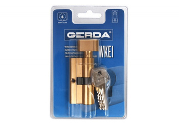 Profilová vložka Gerda WKE1 s knoflíkem 30/35 mosazný blistr 0WKE1G03035.98030B