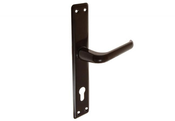 Klika brány Martex 90 hnědá vložka KL-BY-002