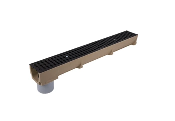 Stora-Drain lineární drenáž z polymerbetonu 1m litinový rošt spodní odtok B125 SE10101334PN