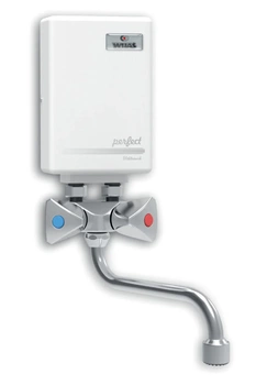 Průtokový ohřívač vody Wijas Perfect 500 s kohoutkem a výtokem 210 mm