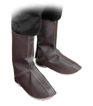 Kožený chránič holeně se stupátkem