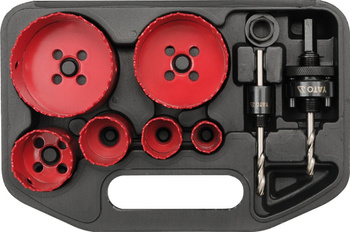 Sada pilových otvorů Yato 22-73 mm, 8 dílů YT-3380