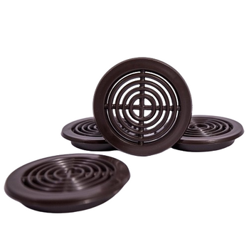 Doplňková větrací mřížka KRO 50 hnědá, 4 kusy 007-4370