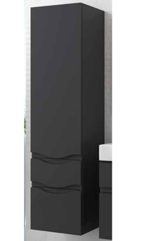 Vysoká police Wave Grande 40x34x155cm grafit matná pravá