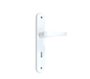 Lakovaná klika dveří s dlouhou deskou 72, bílý klíč