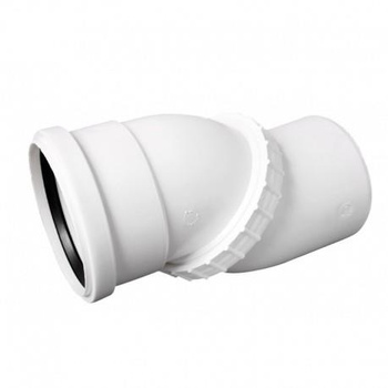 Inter Sano univerzální nastavitelné koleno 50mm bílé