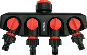 Rozdělovač Yato se 4 výstupy 3/4"-1" YT-89103