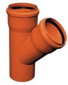 Kanalizační T 160mm 67 stupňů oranžové