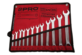 Pro sada očkoplochých ráčnových klíčů 12 kusů PRO-ZK112