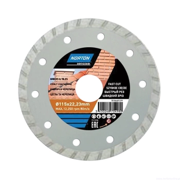 Norton diamantový kotouč na keramiku a porcelánové dlaždice Cee Bricks&amp;Tiles 230x22,22mm 70184601281