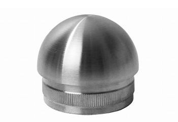 Krytka objektivu vložená do trubky 42,4x2mm AISI 304, leštěná