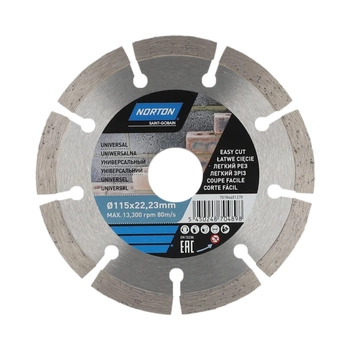 Norton Universal diamantový kotouč 180x25,4/22,23 mm 70184601272