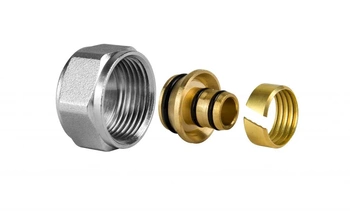 Diamantová kompresní spojka pro PEX trubky 3/4"x16 EN 1254-3 ART.8616. SPOJKA 2 ks.