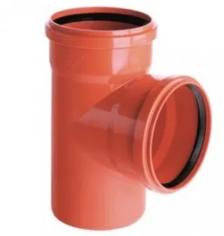 Odpadní tričko Aquer 110mm 90 stupňů oranžové