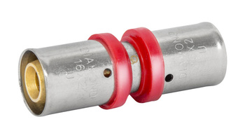 Diamantový dvojitý konektor PEX-AL-PEX 25x16mm lisovaná mosaz FZZ-003.16X25.ZŁ-2