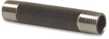 Bevo oboustranný závitový čep 1 1/2"x200mm černý