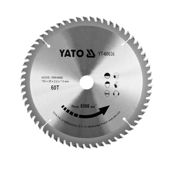 Vidle Yato na dřevo 190x60Tx20mm YT-60636