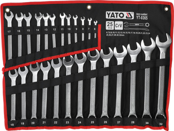 Sada očkoplochých klíčů Yato 6-32mm 25dílná YT-0365