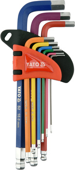 Yato 9dílná sada imbusových klíčů YT-05632