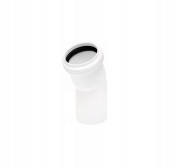 Koleno odpadní 15 stupňů 40mm bílé