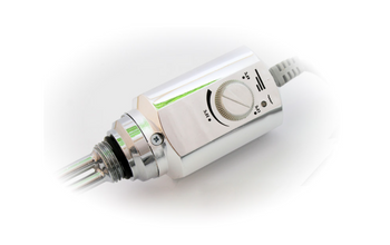 Elektrický koupelnový ohřívač Volux 300W s termostatem chrom RD10.300CH