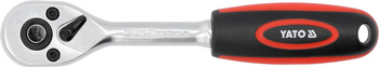 Ráčna Yato rovná 1/4" 90T s plastovou rukojetí YT-03241