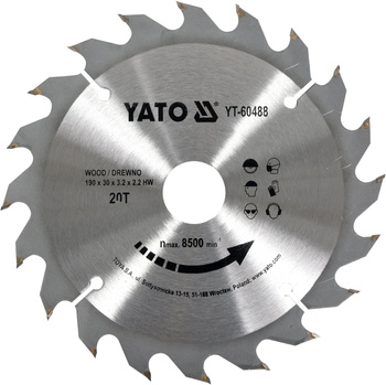 Čepel Yato Widia 190x20Tx30mm na dřevo YT-60488